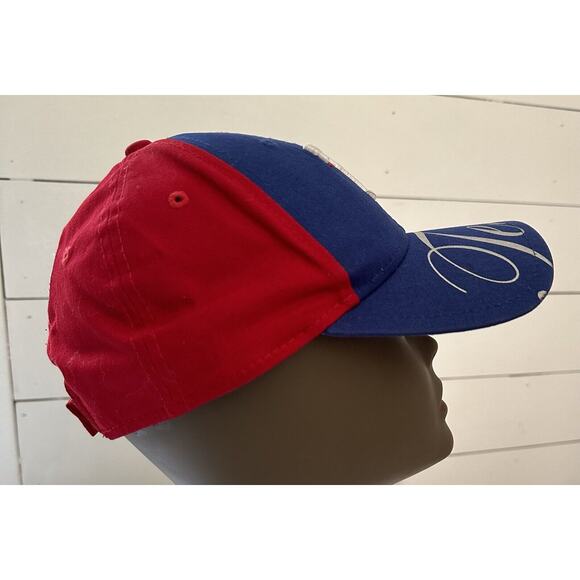 Texas Rangers Women’s Blue/Red New Era 9Fofty Cap Hat Adjustable - Picture 2 of 7
